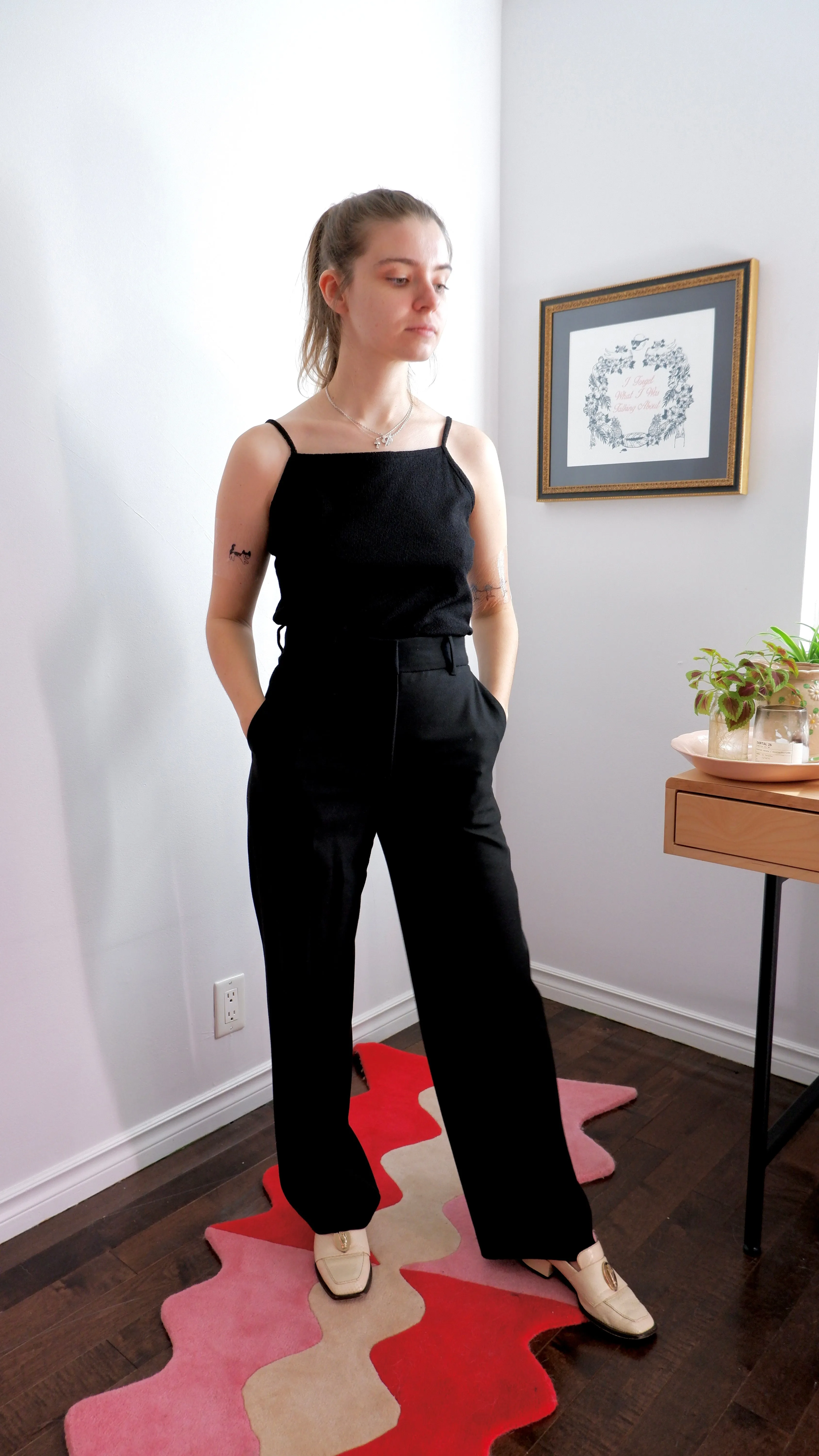 90s Versatile Square-Neck Layering Tank - M/L