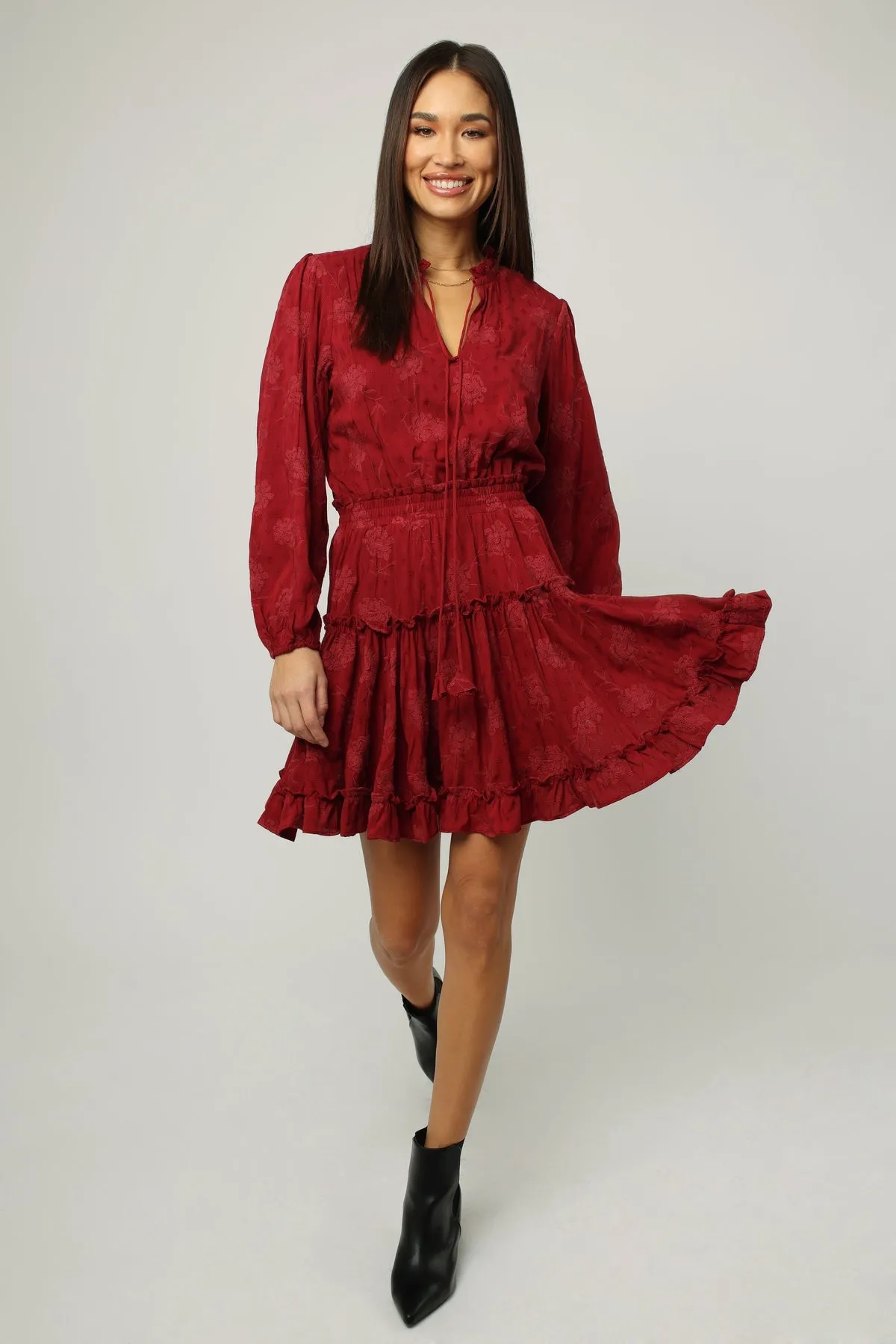 Abella Log-Sleeve Dress