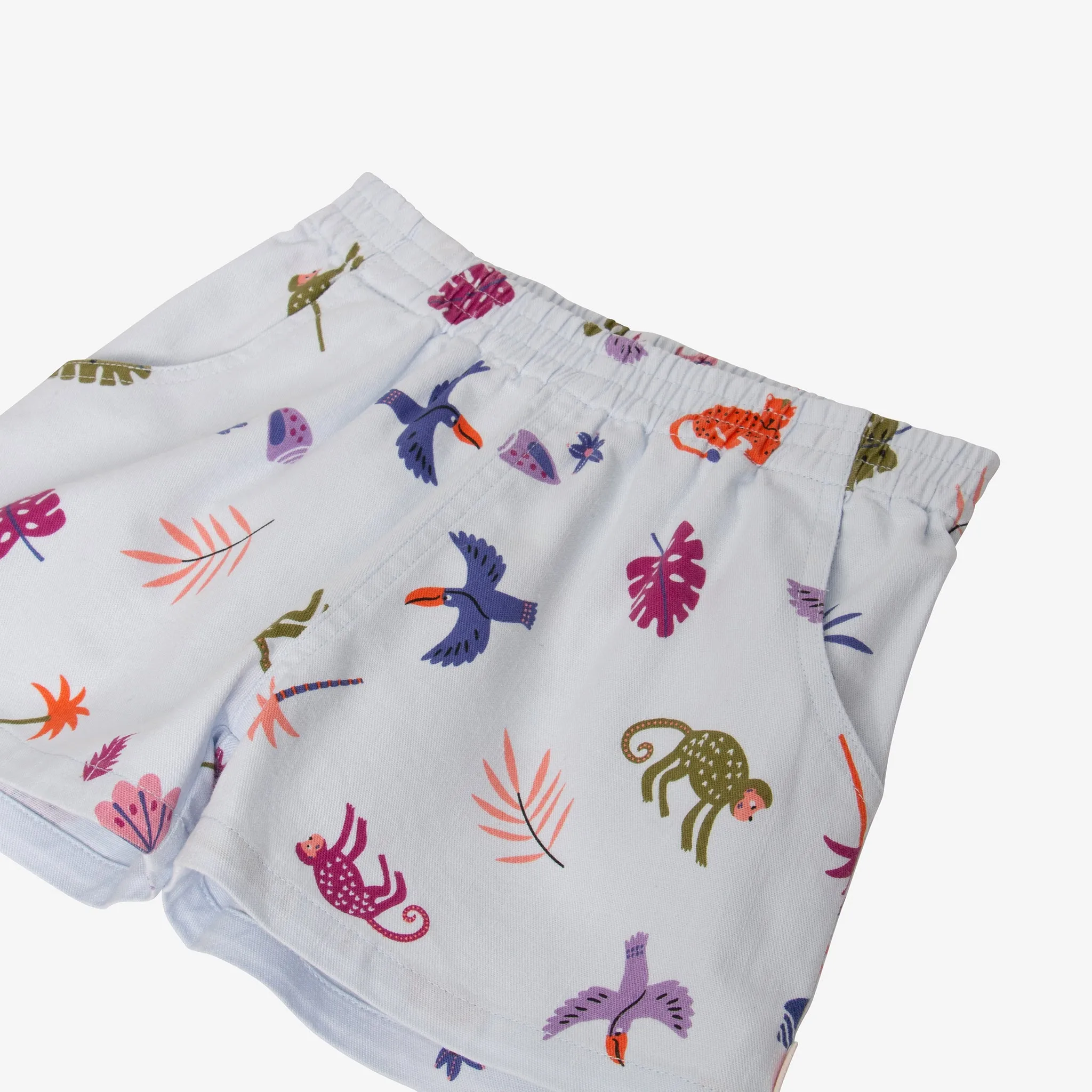 Baby girls' blue shorts