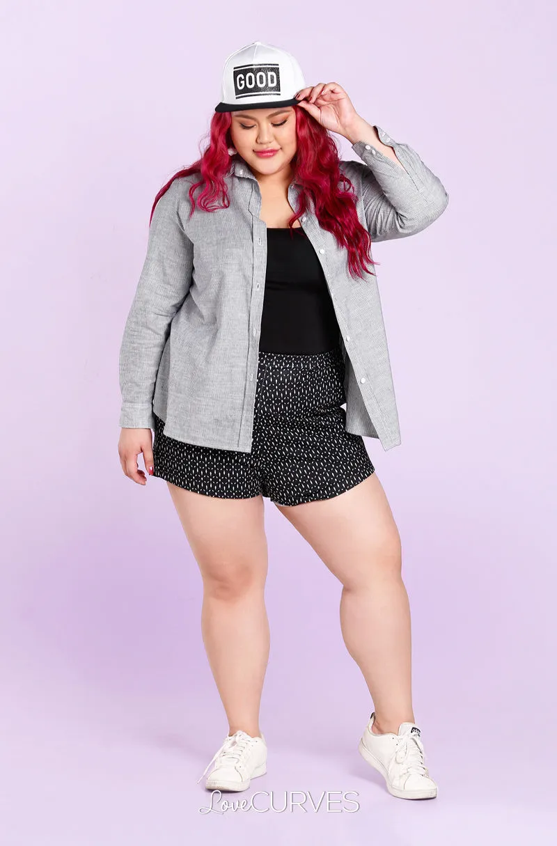 Basic Shorts with Pockets - Black Crystals - KDR