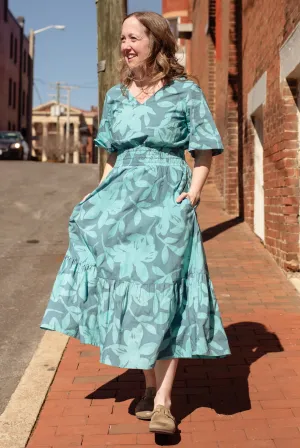 Bay Dress - Sea Glass Blossoms