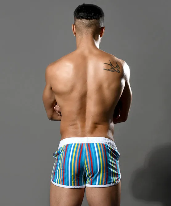 California Stripe Swim Shorts