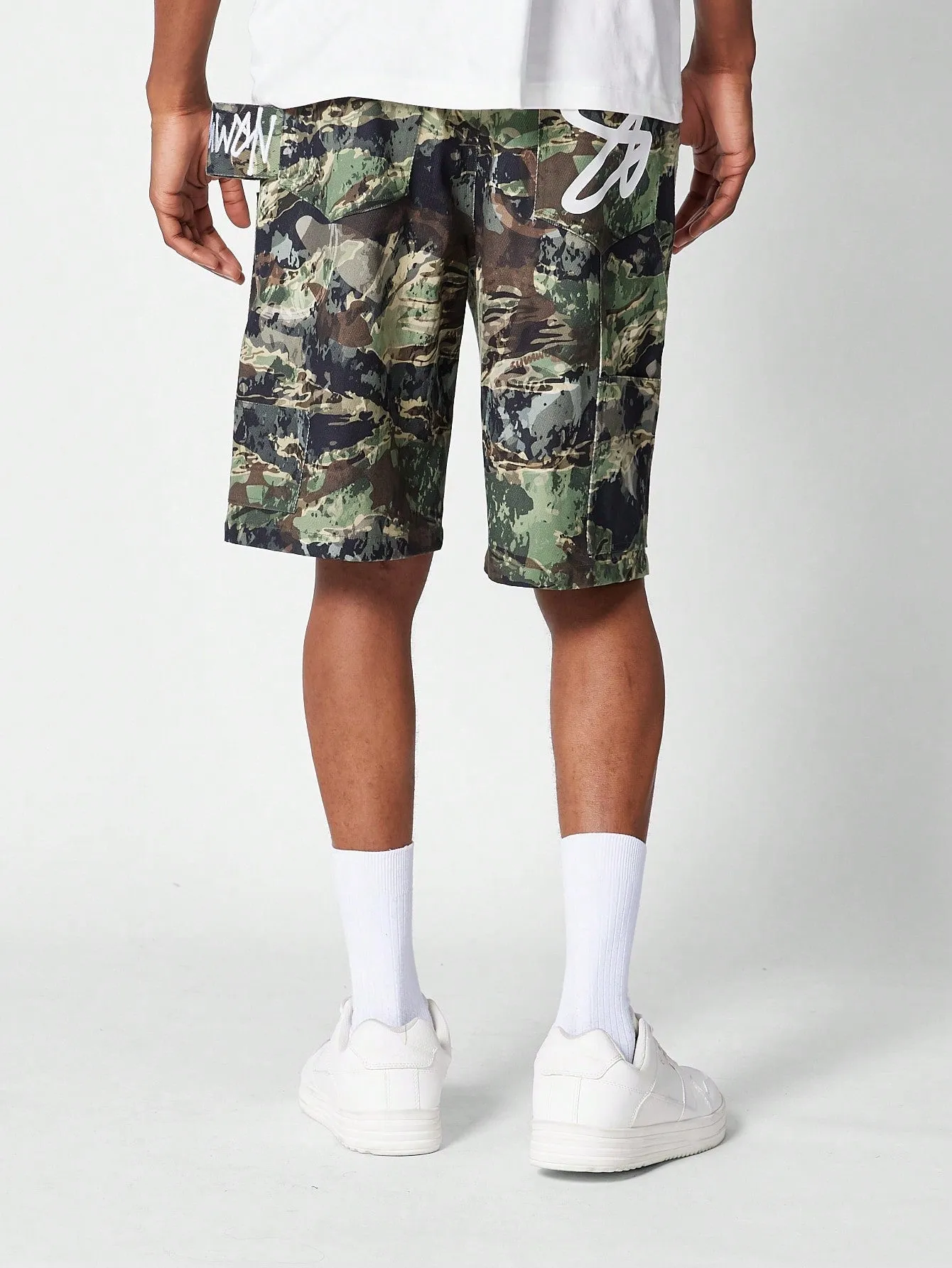 Carpenter Short With All Over Print