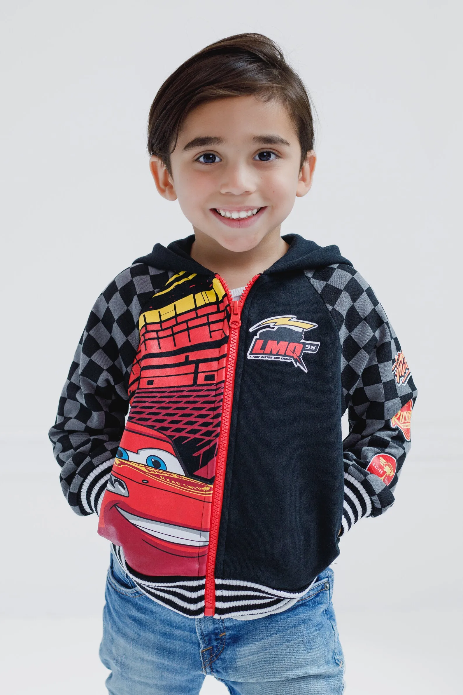 Cars Lightning McQueen Fleece Zip Up Hoodie