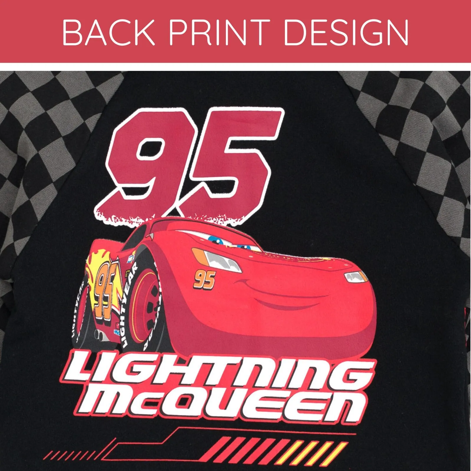 Cars Lightning McQueen Fleece Zip Up Hoodie