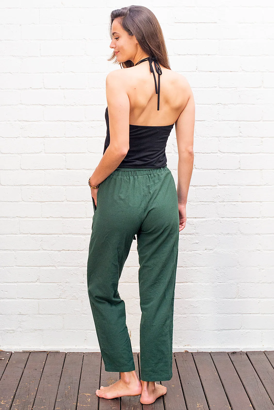 Cotton Tie Up Pants in Multiple Colours