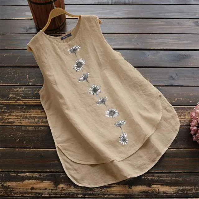 Daisy Floral Tank Top