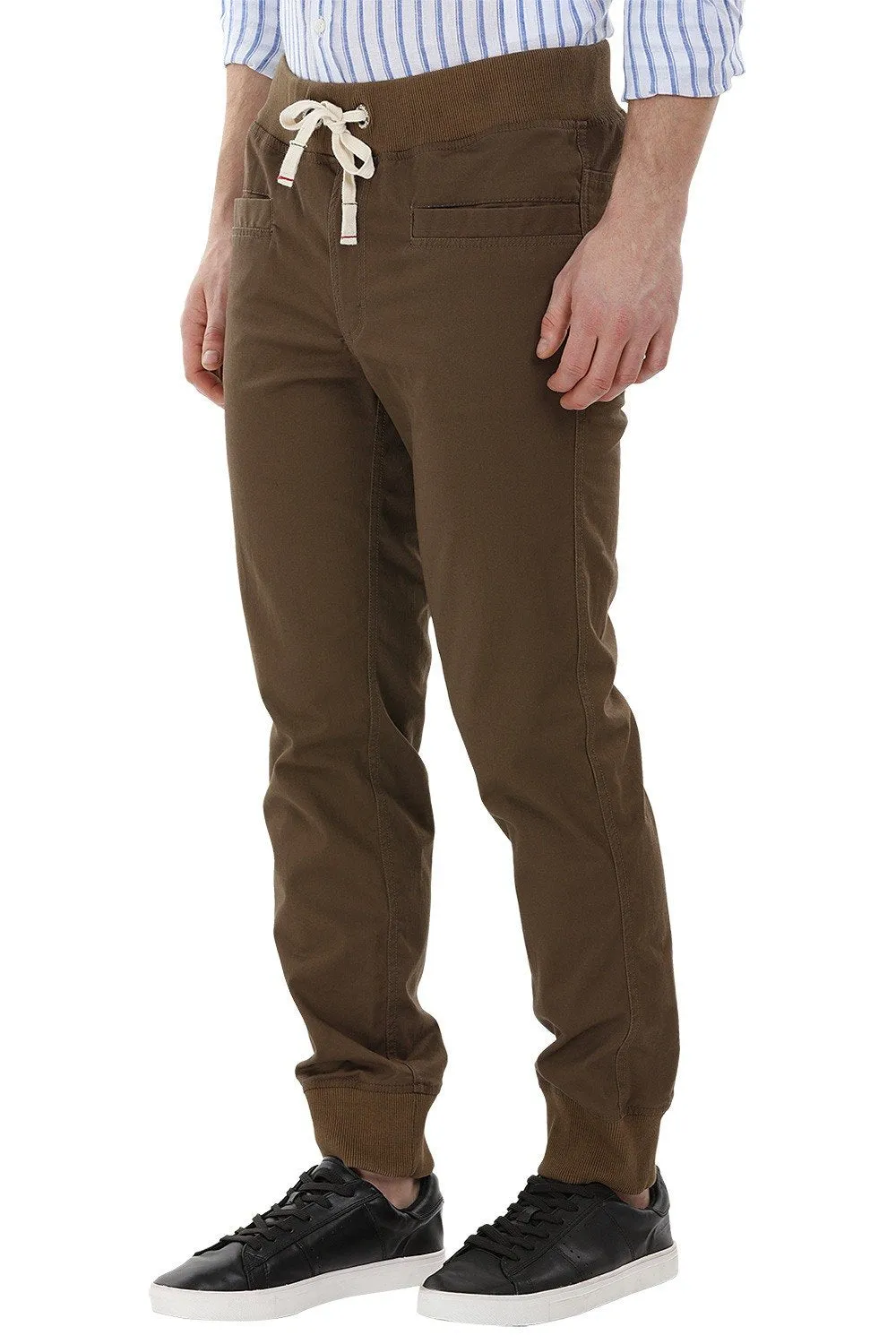 Drawcords Olive Cuff Joggers