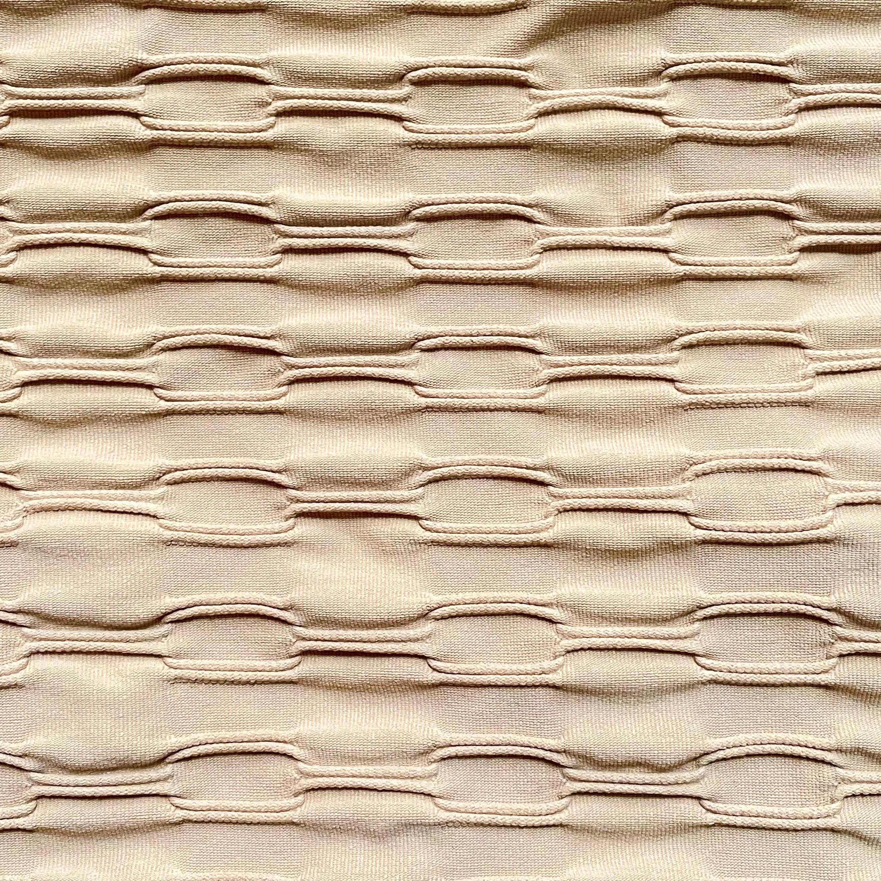 Fitted Tank w/ Built-In Bra - Simply Taupe Links Pattern