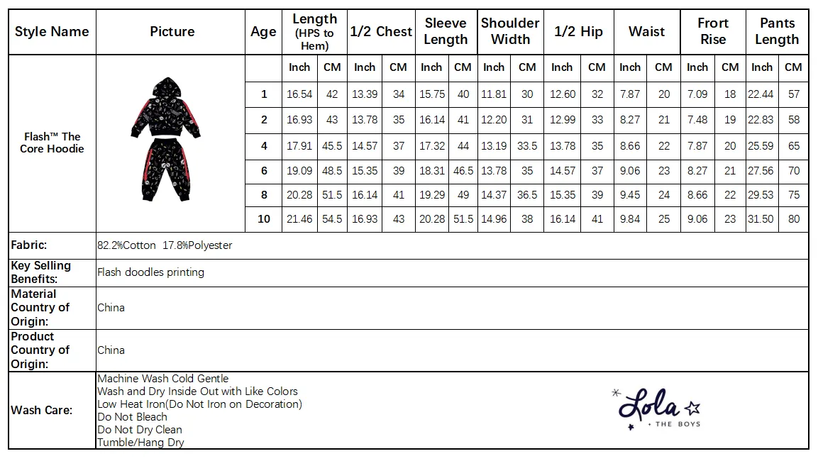 Flash™ The Core Hoodie Fleece Set