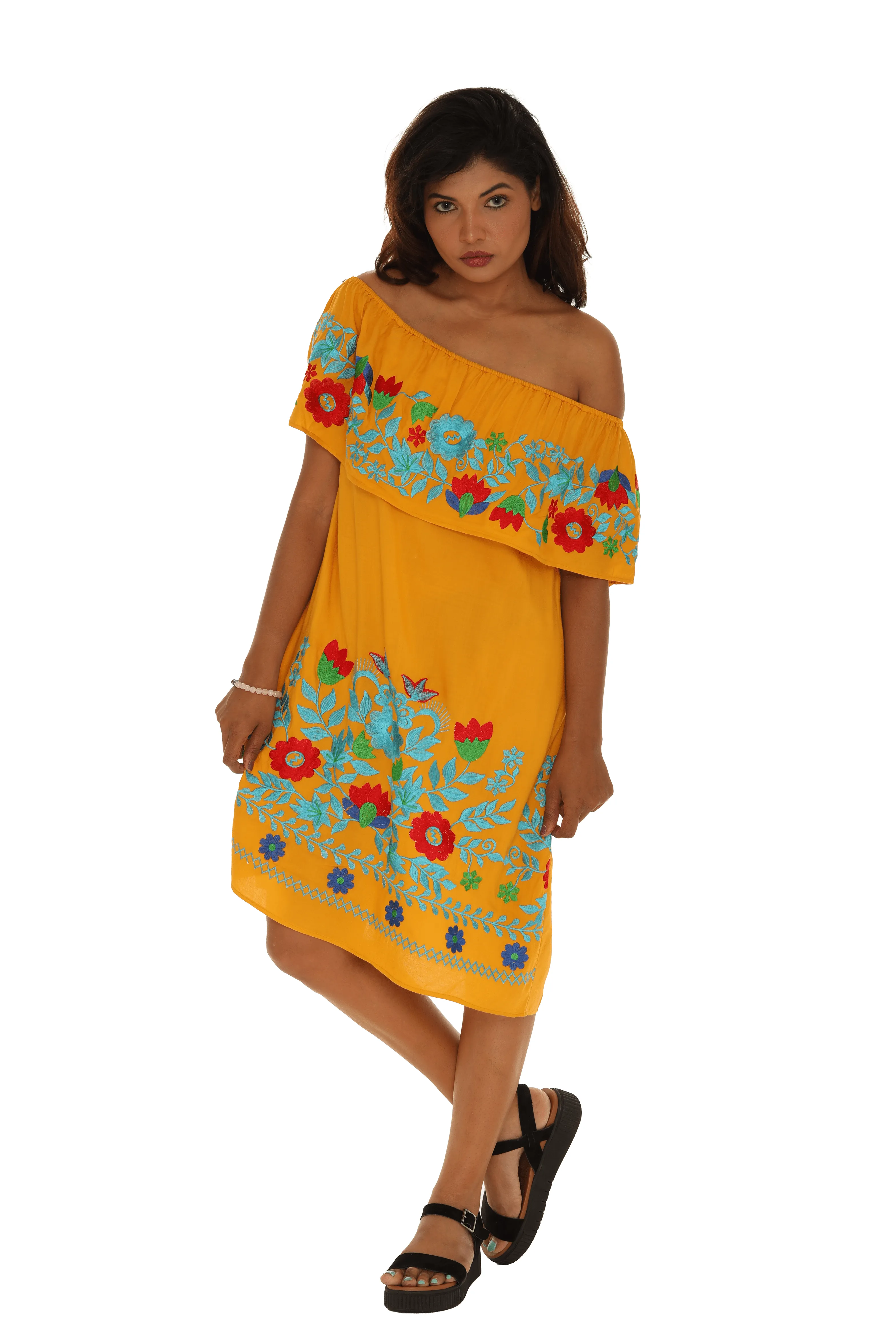 Floral Embroidery dress