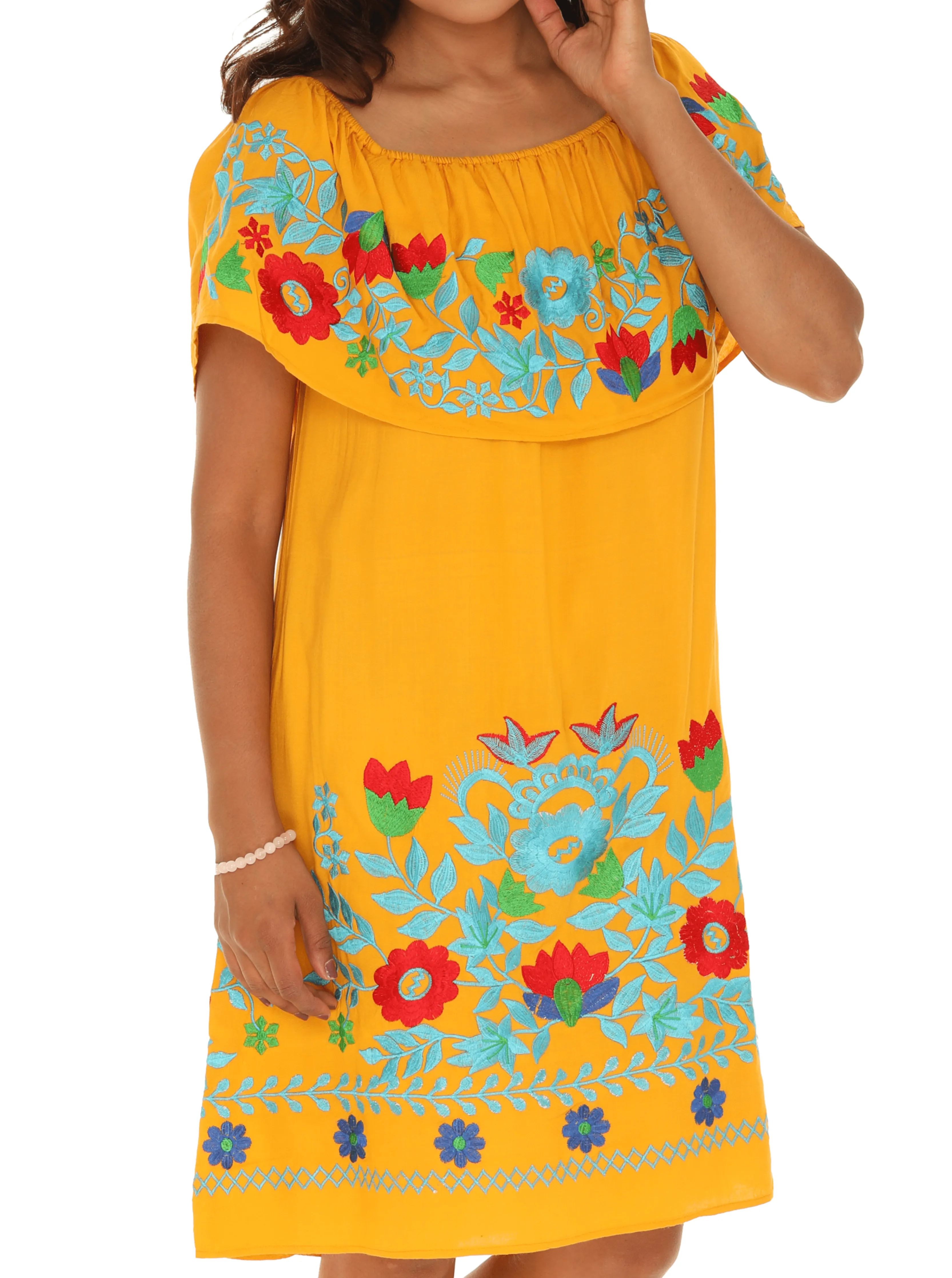 Floral Embroidery dress