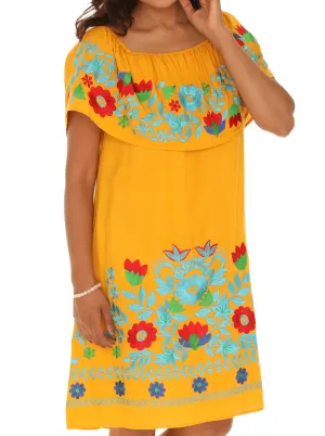 Floral Embroidery dress