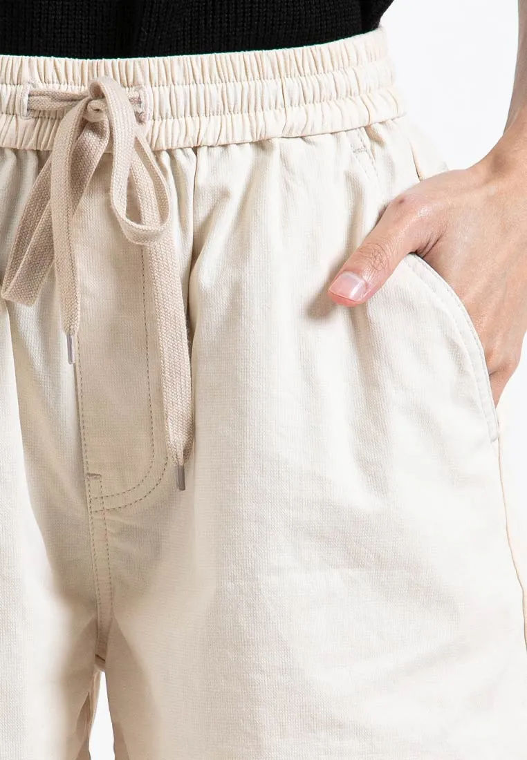 Forest Ladies Casual Cotton Short Pants Women Plain Drawstring Shorts  | Seluar Pendek Perempuan - 865108