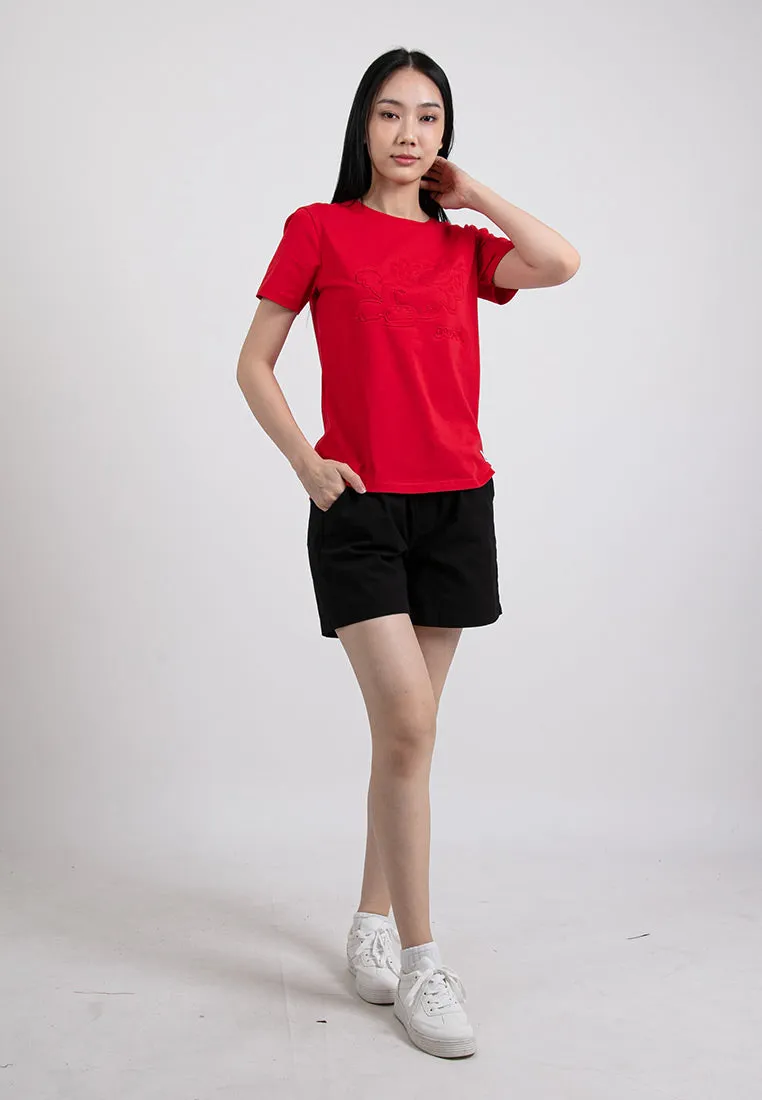 Forest Ladies Casual Cotton Short Pants Women Plain Drawstring Shorts  | Seluar Pendek Perempuan - 865108