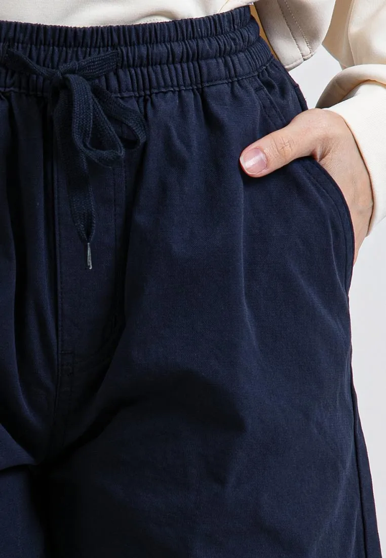 Forest Ladies Casual Cotton Short Pants Women Plain Drawstring Shorts  | Seluar Pendek Perempuan - 865108