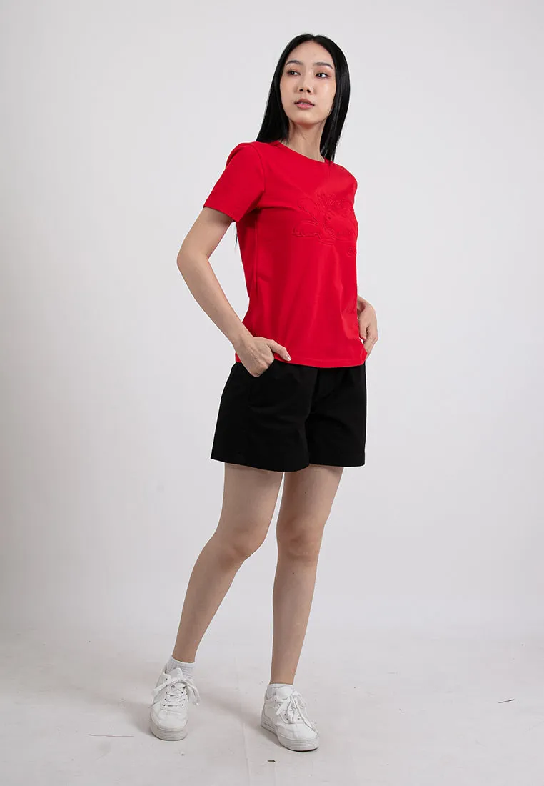 Forest Ladies Casual Cotton Short Pants Women Plain Drawstring Shorts  | Seluar Pendek Perempuan - 865108