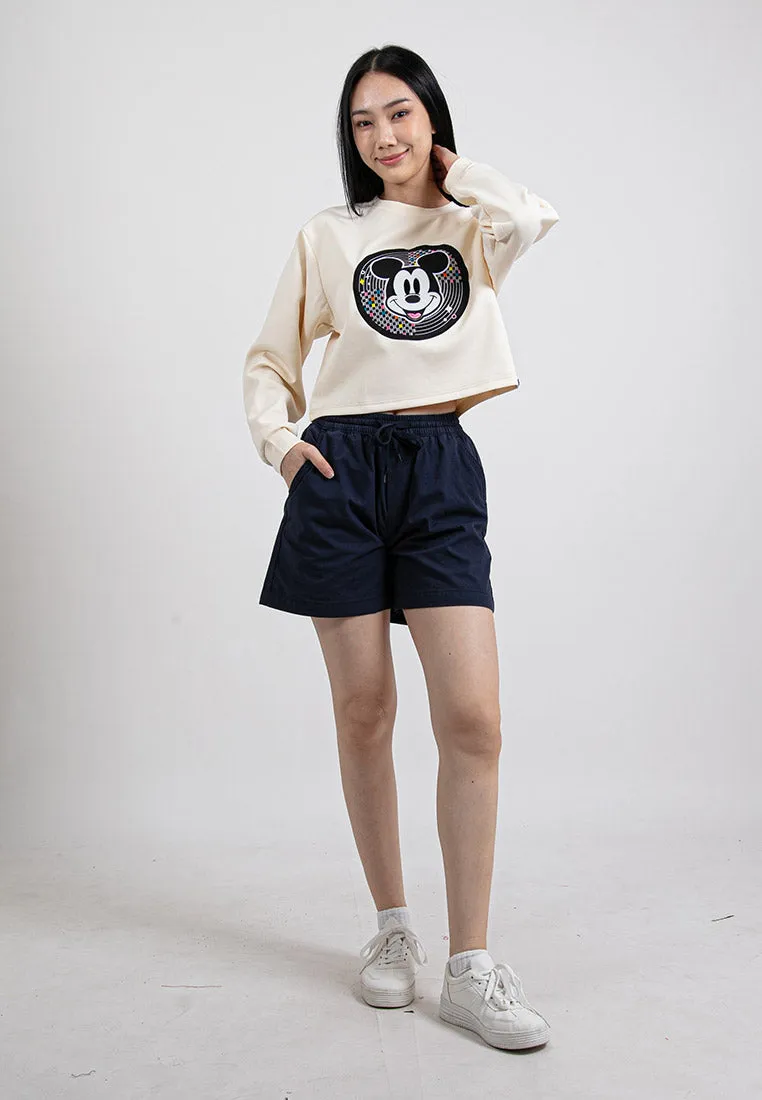 Forest Ladies Casual Cotton Short Pants Women Plain Drawstring Shorts  | Seluar Pendek Perempuan - 865108