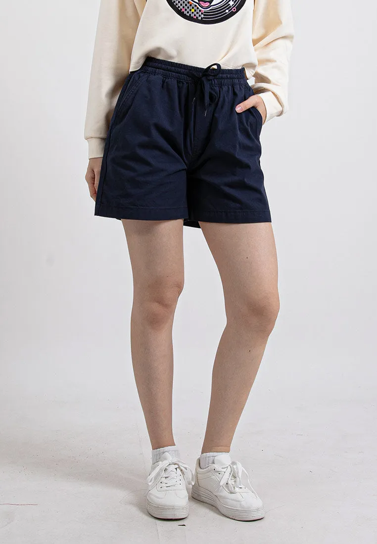 Forest Ladies Casual Cotton Short Pants Women Plain Drawstring Shorts  | Seluar Pendek Perempuan - 865108