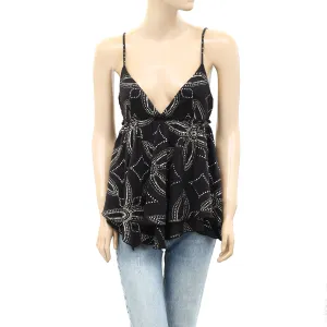 Free People Dot Printed Tank Blouse Top