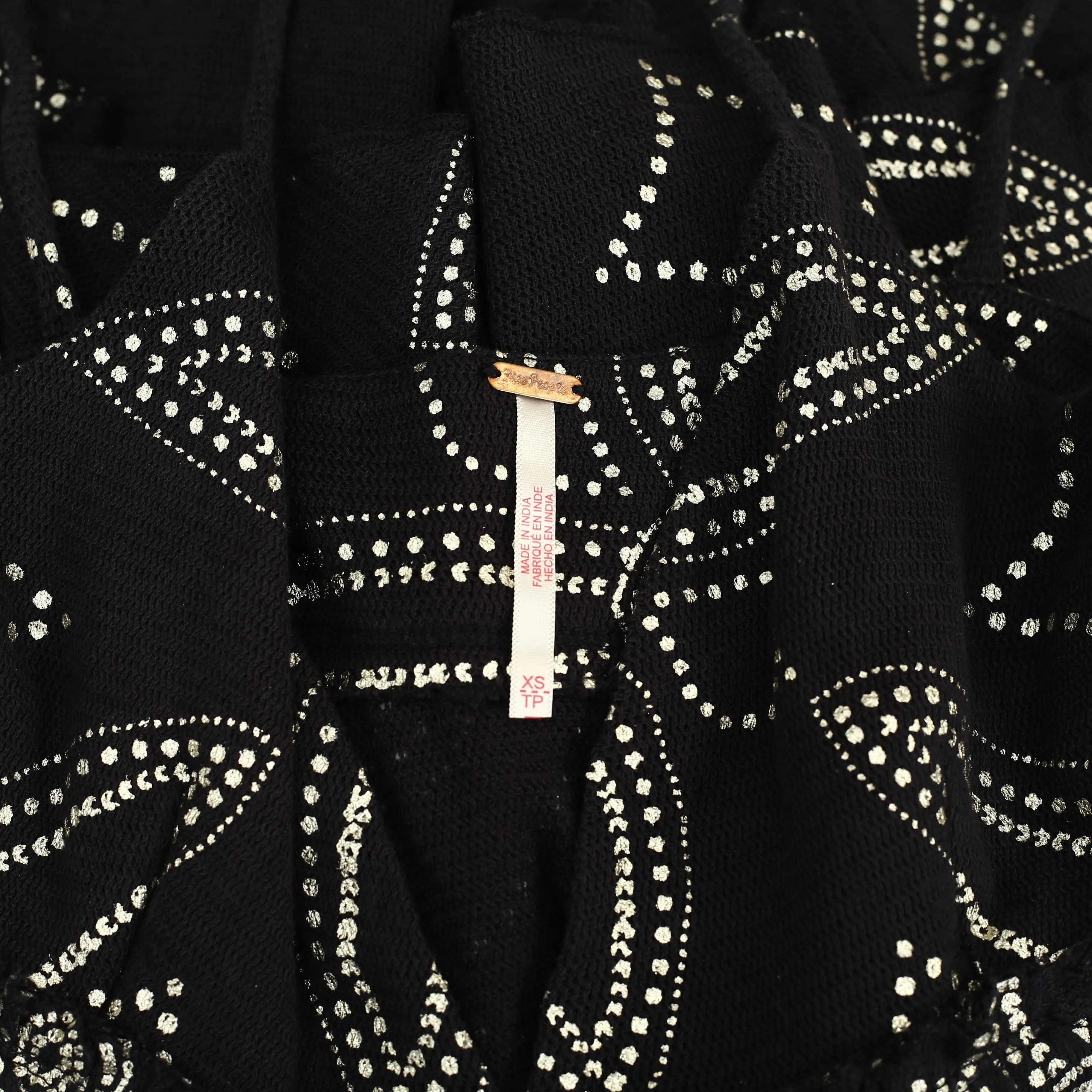 Free People Dot Printed Tank Blouse Top