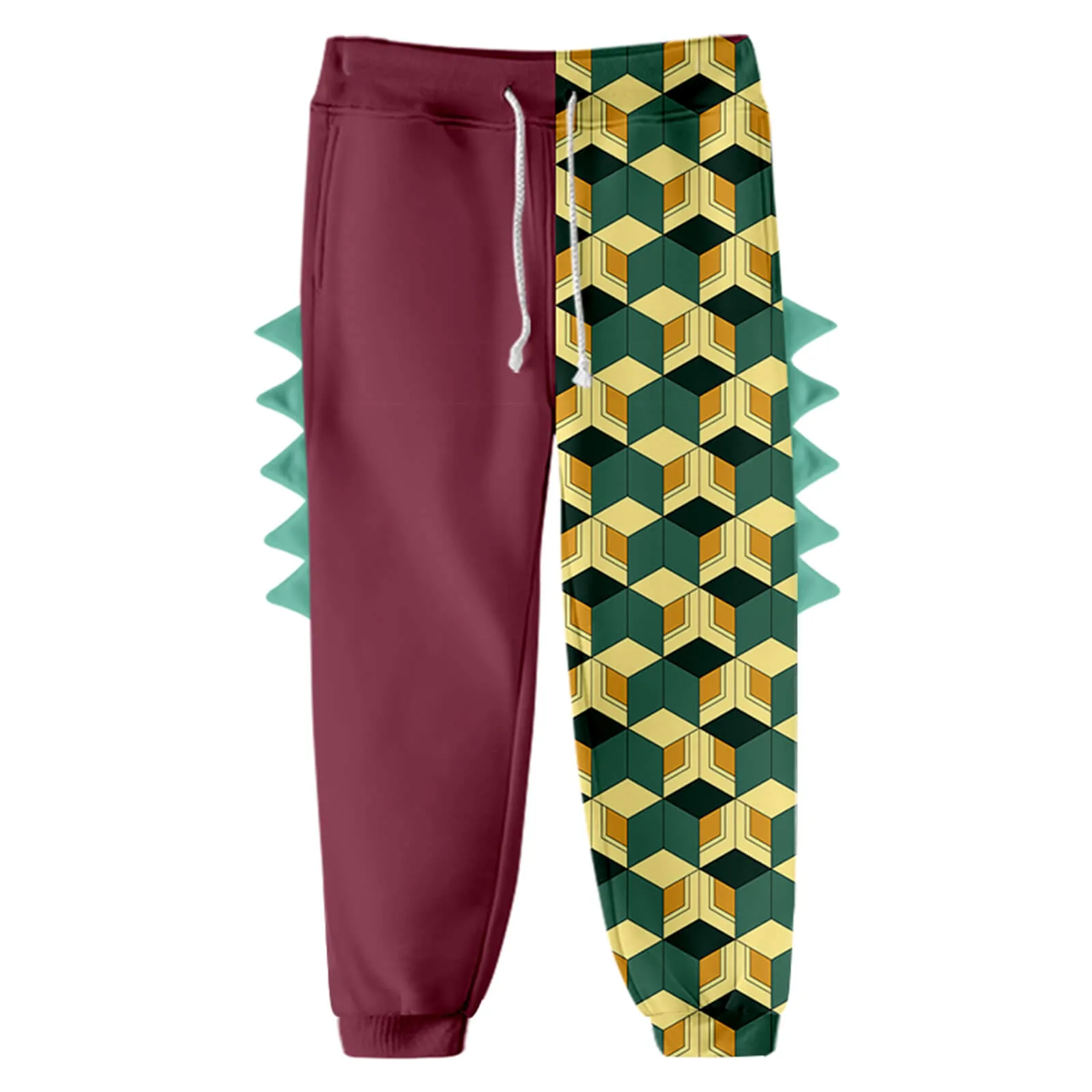 Kids Dinosaur Hoodie and Pants Demon Tanjiro Zenitsu Nezuko Shinobu Giyu Cosplay Suits