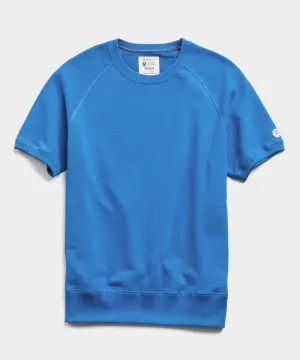 Lightweight Short Sleeve Sweatshirt in Yacht Club Blue