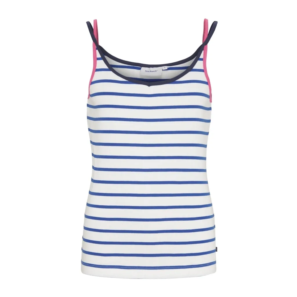 Lorna Tank Top - Pearl / Olympian Blue