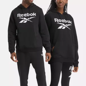 Men's Reebok Identity Fleece Stacked Logo Pullover Hoodie
