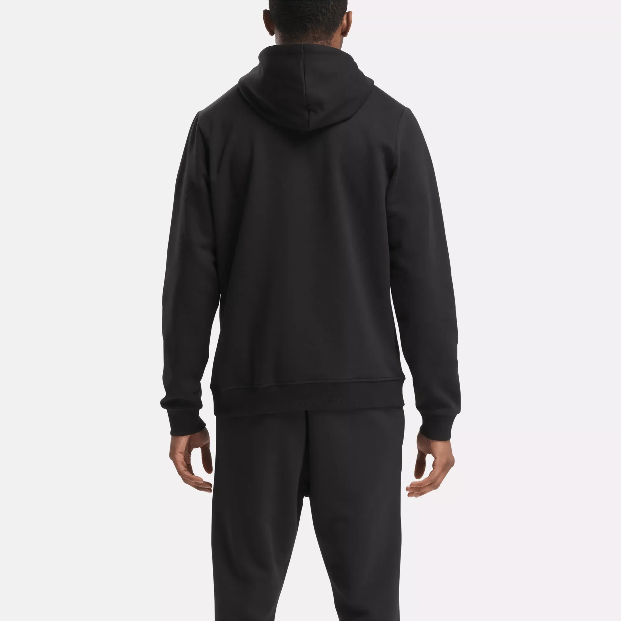 Men's Reebok Identity Fleece Stacked Logo Pullover Hoodie