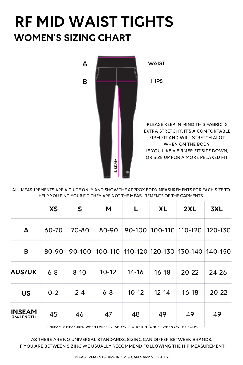 Mid Waist 3/4 - Black