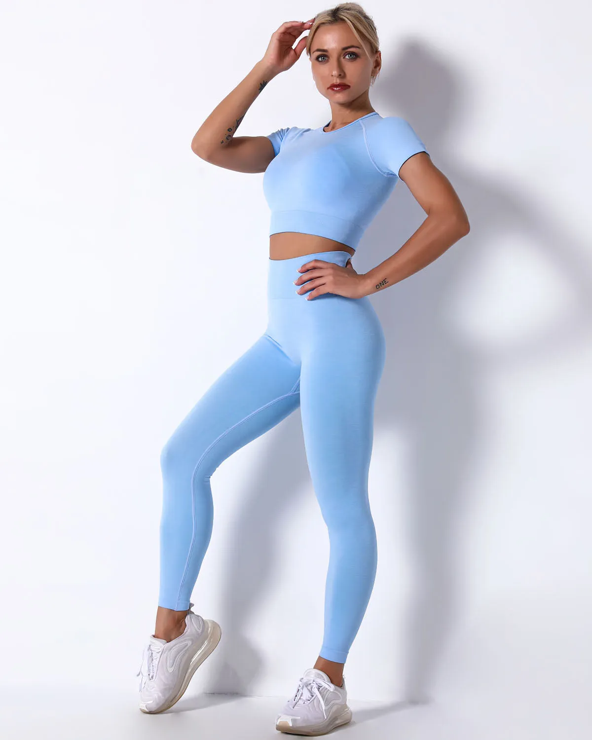 Mikaela Seamless Leggings - Blue