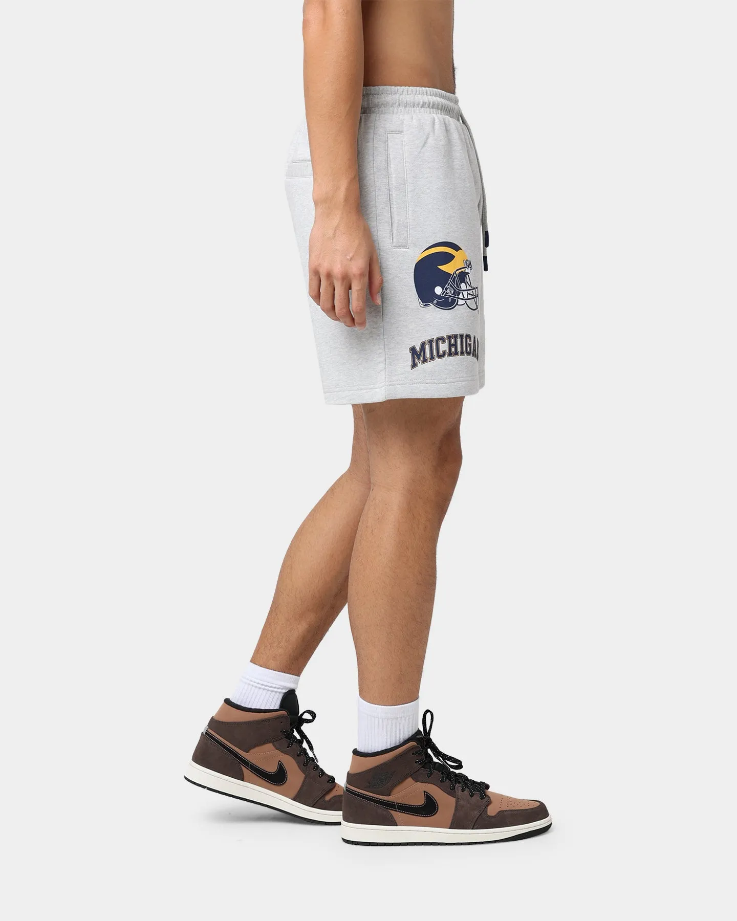 Natinal Athletic Association Michigan Wolverines Multi Hit Shorts Vintage Grey Marle