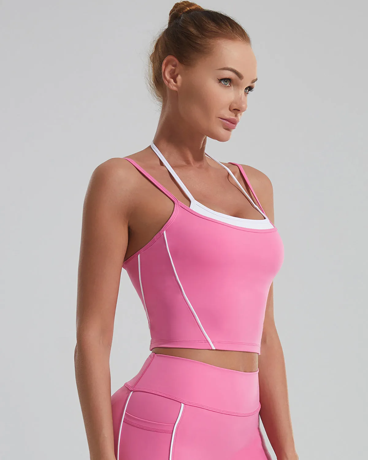 Pearl Crop Top - Pink