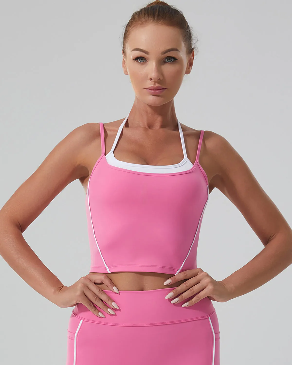 Pearl Crop Top - Pink