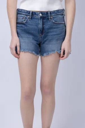 rag & bone Dre Low-Rise Denim Shorts in Blue River