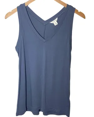 Soft Summer Grisaille Double-V Sleeveless Tee
