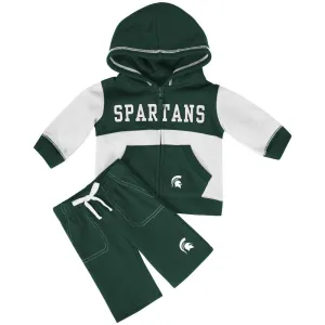 Spartans Baby Color Block Fleece Set