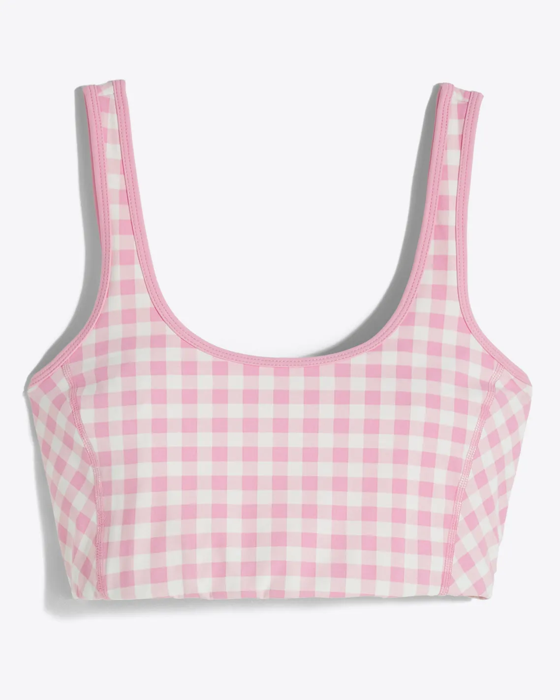 Sports Bra in Pink Gingham