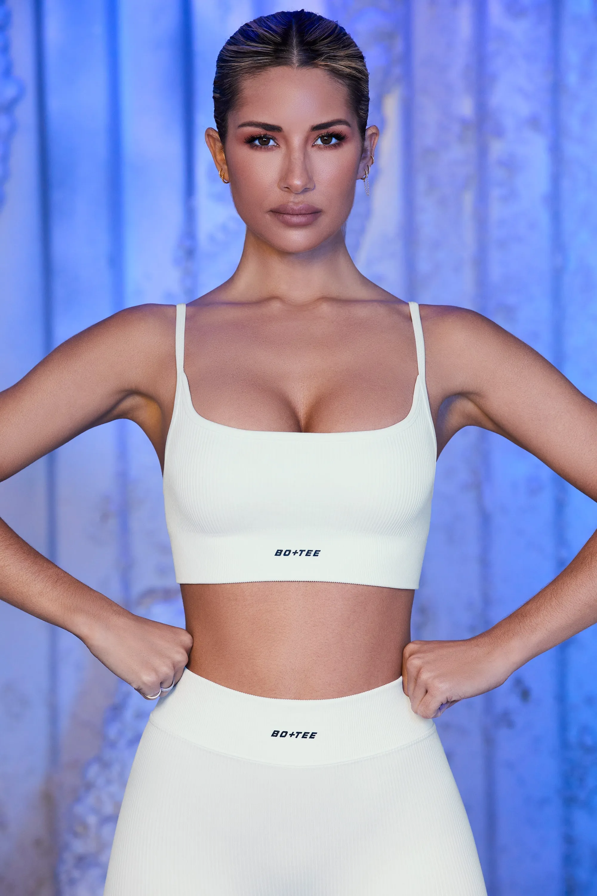 Strappy Sports Bra in White