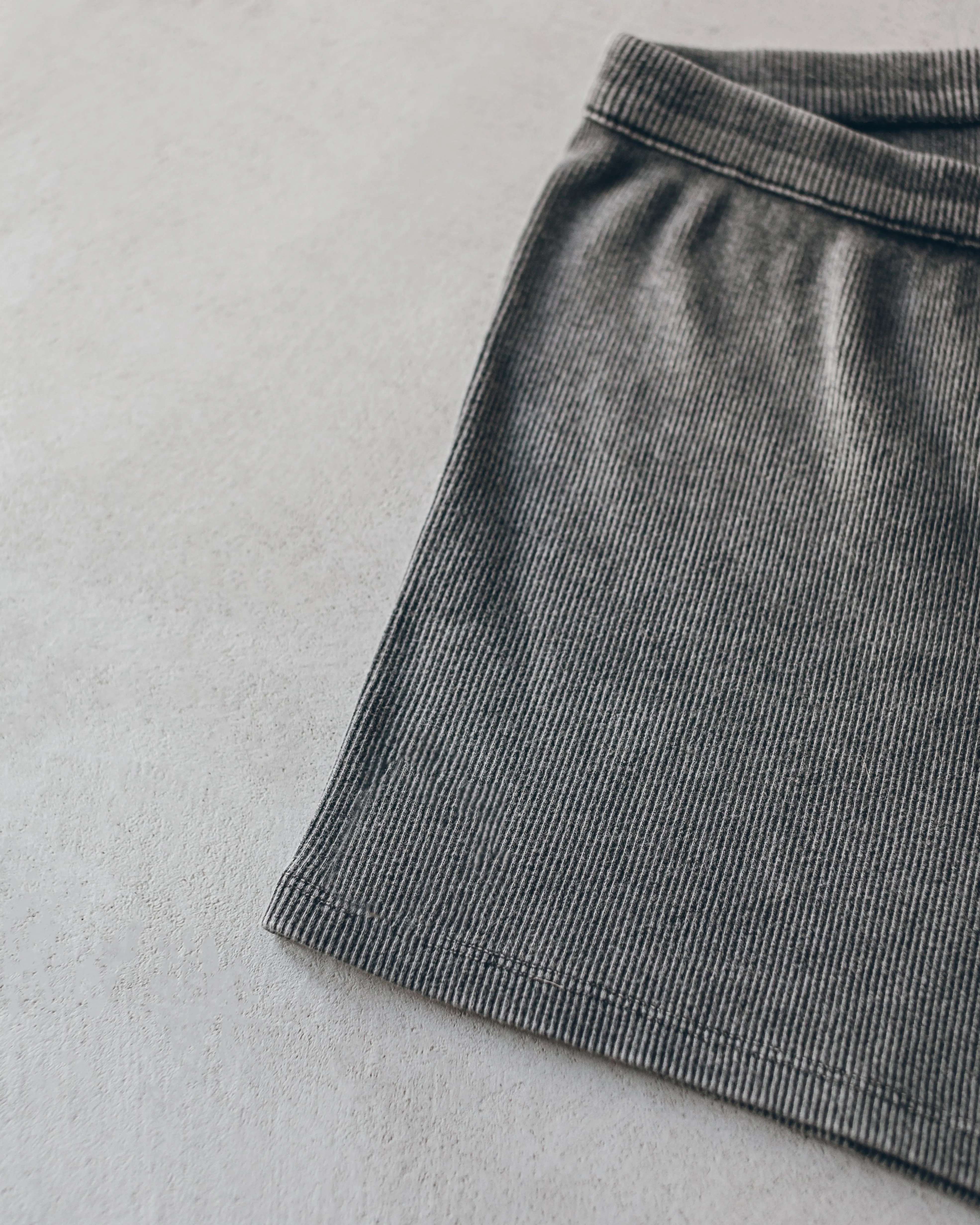 The Dark Ribbed Shorts