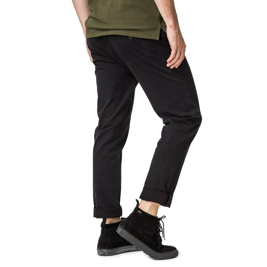 Trigger Stovepipe Chino Pants - Black