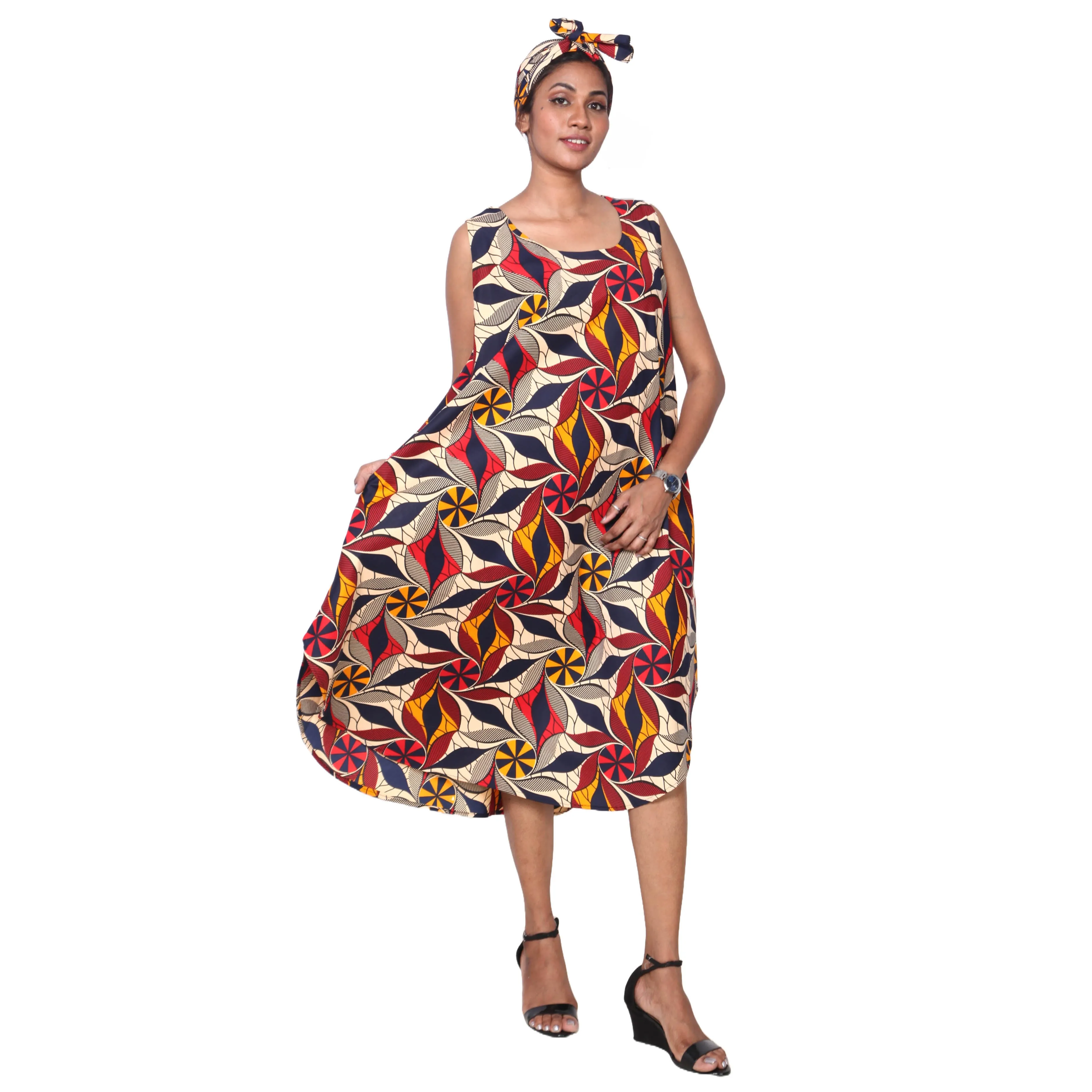 Women's Sleeveless Midi Dress -- 12pcs per Pack -- FI-4174