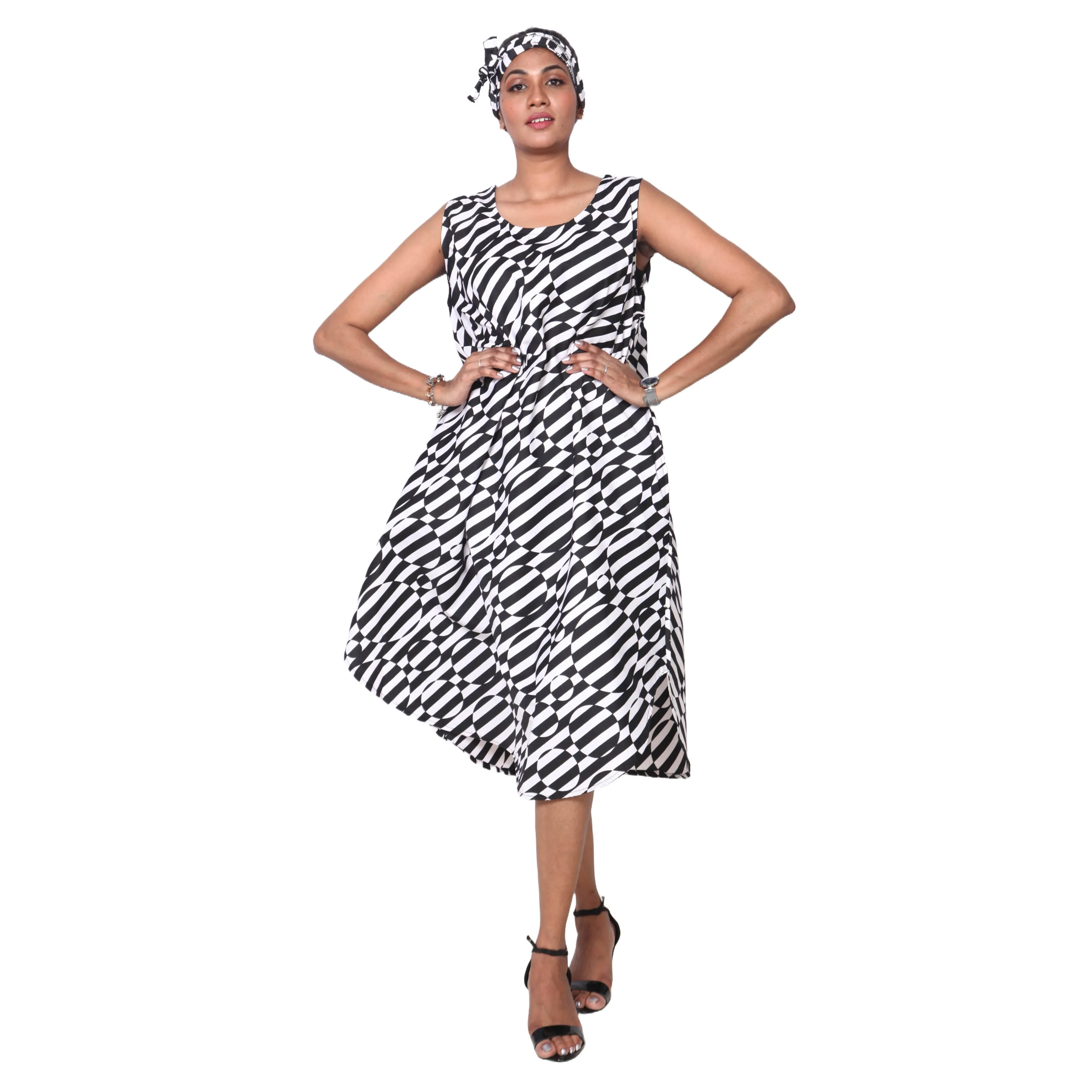 Women's Sleeveless Midi Dress -- 12pcs per Pack -- FI-4174