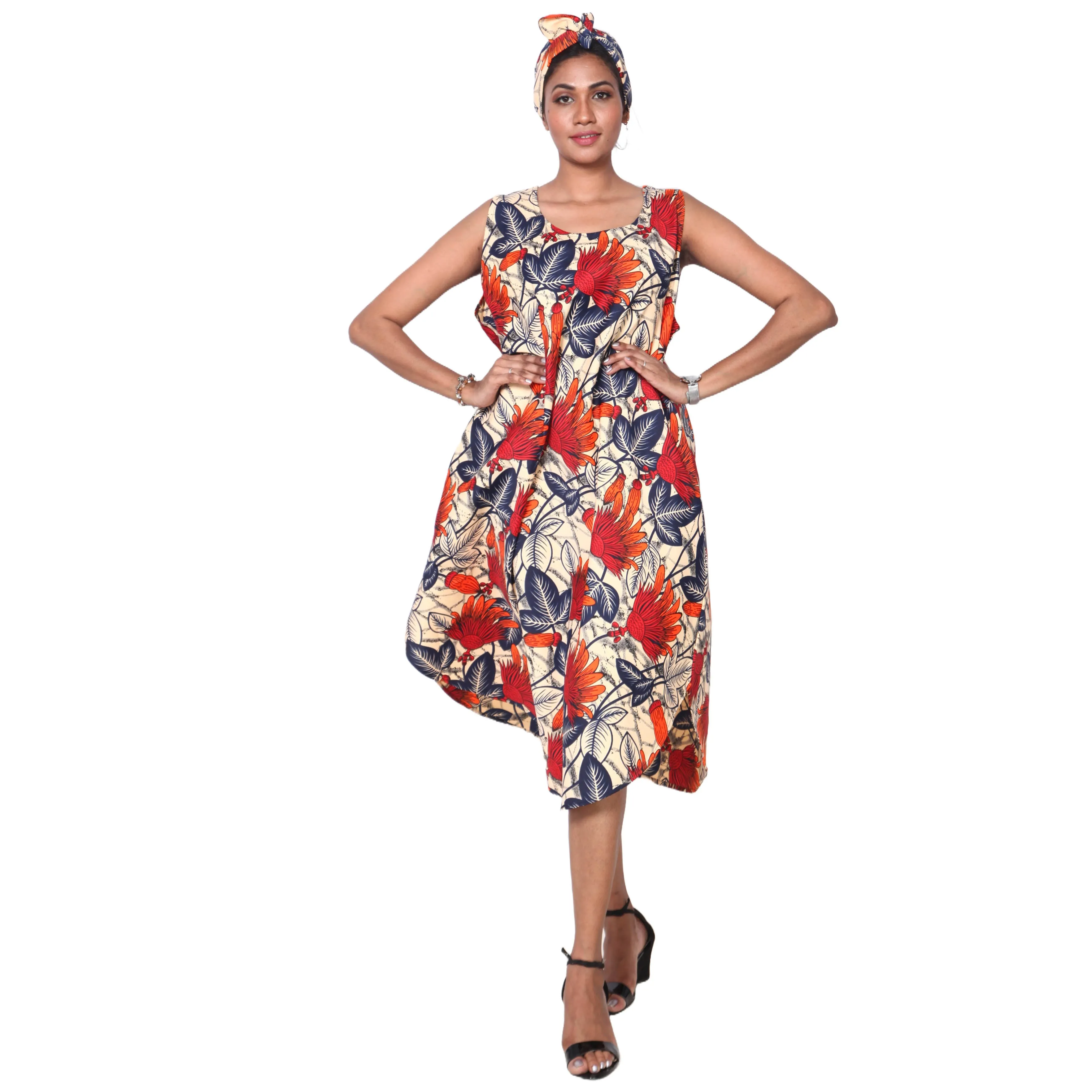 Women's Sleeveless Midi Dress -- 12pcs per Pack -- FI-4174