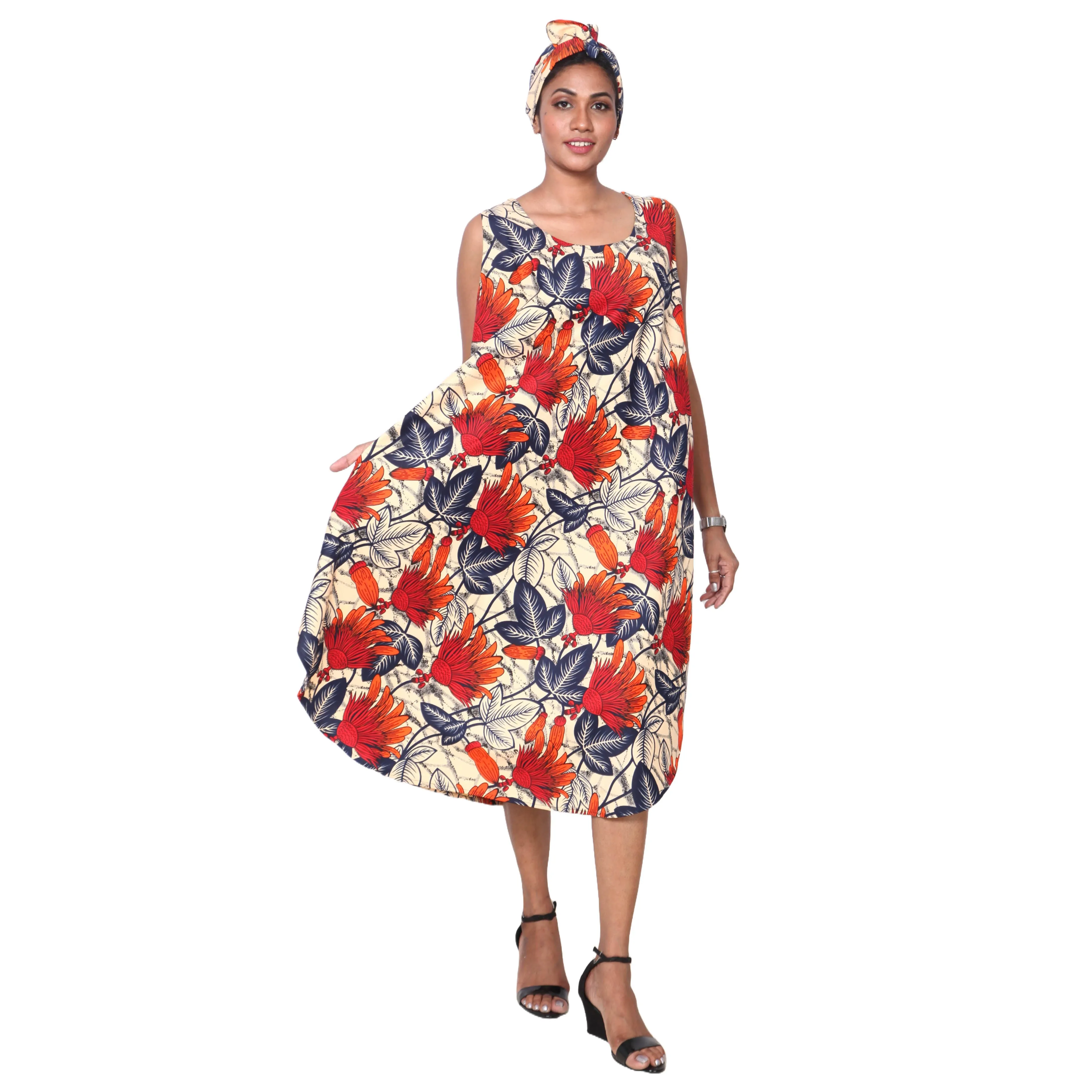 Women's Sleeveless Midi Dress -- 12pcs per Pack -- FI-4174