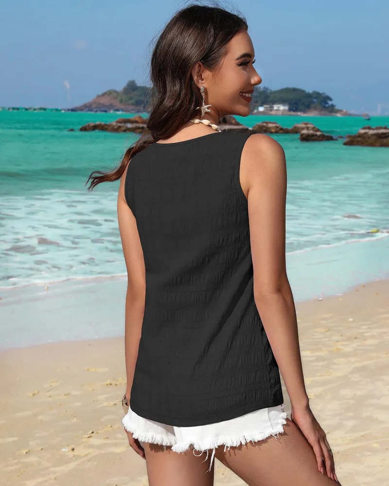Zeagoo V Neck Cami Tank Tops