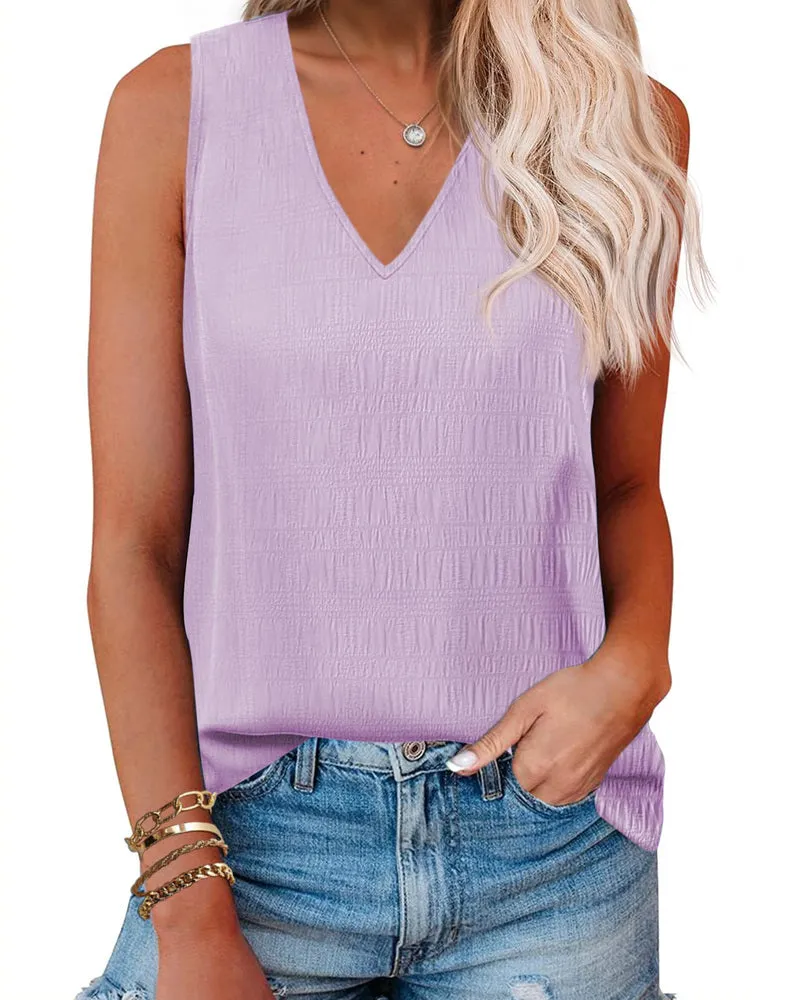 Zeagoo V Neck Cami Tank Tops