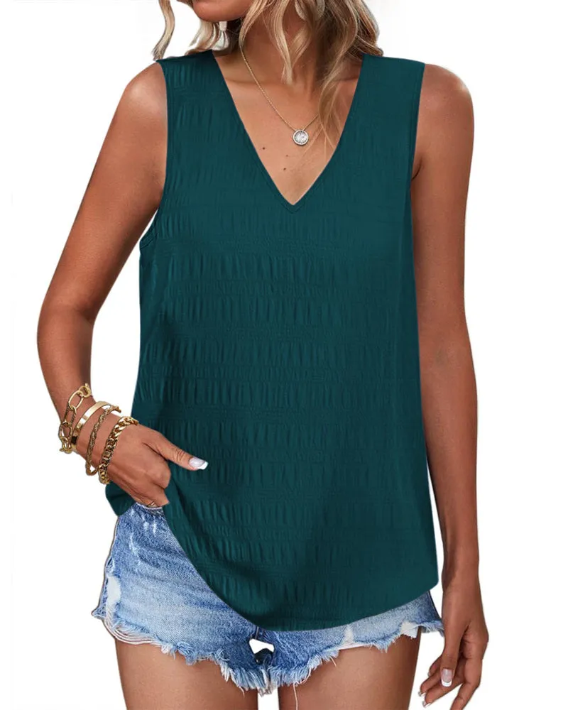 Zeagoo V Neck Cami Tank Tops