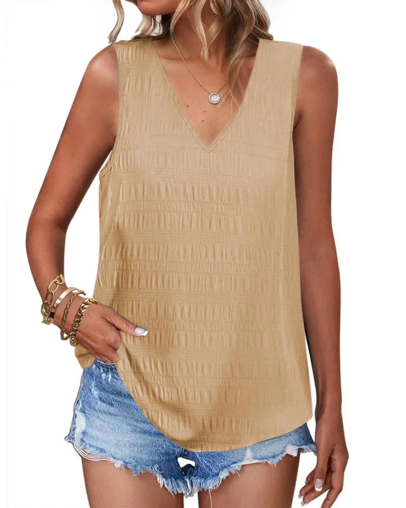 Zeagoo V Neck Cami Tank Tops